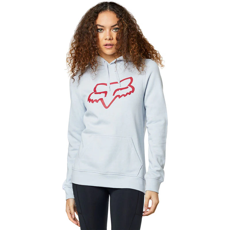 Polerón Lifestyle Mujer Canguro Centered Blanco Fox Racing