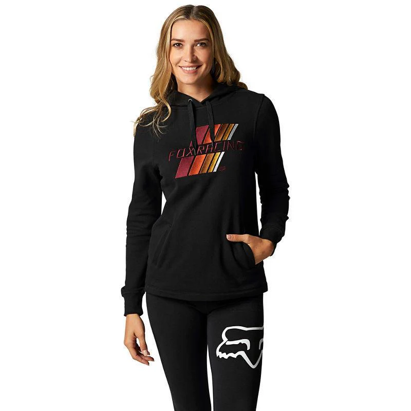 Polerón Lifestyle Mujer Canguro Power Slide Negro Fox Racing