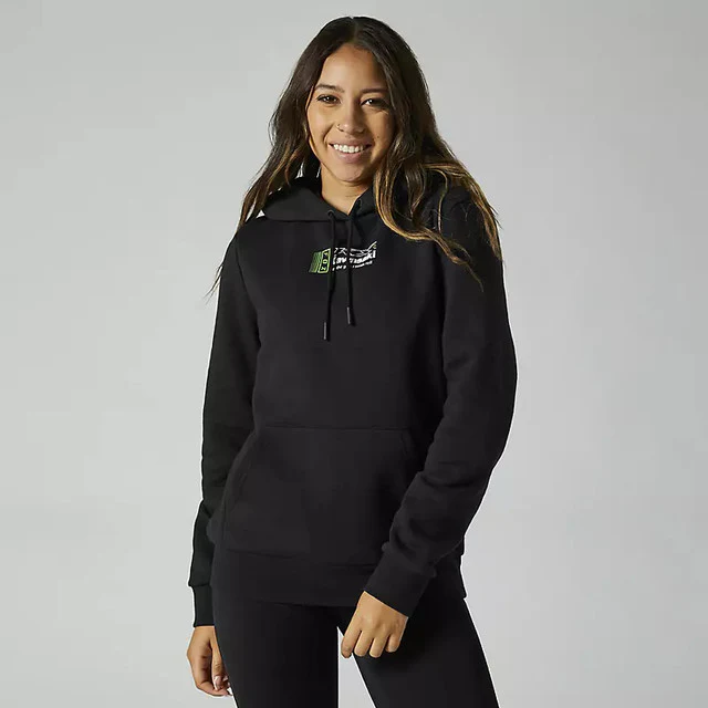Poleron Lifestyle Mujer Kawasaki Negro Fox Racing
