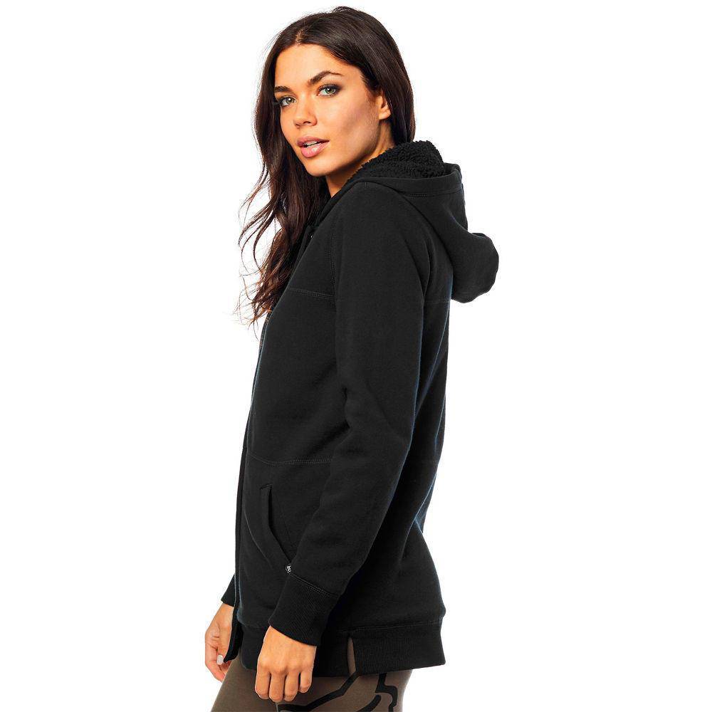 Poleron Lifestyle Mujer Rage Sherpa Negro Fox Racing. - Image 3