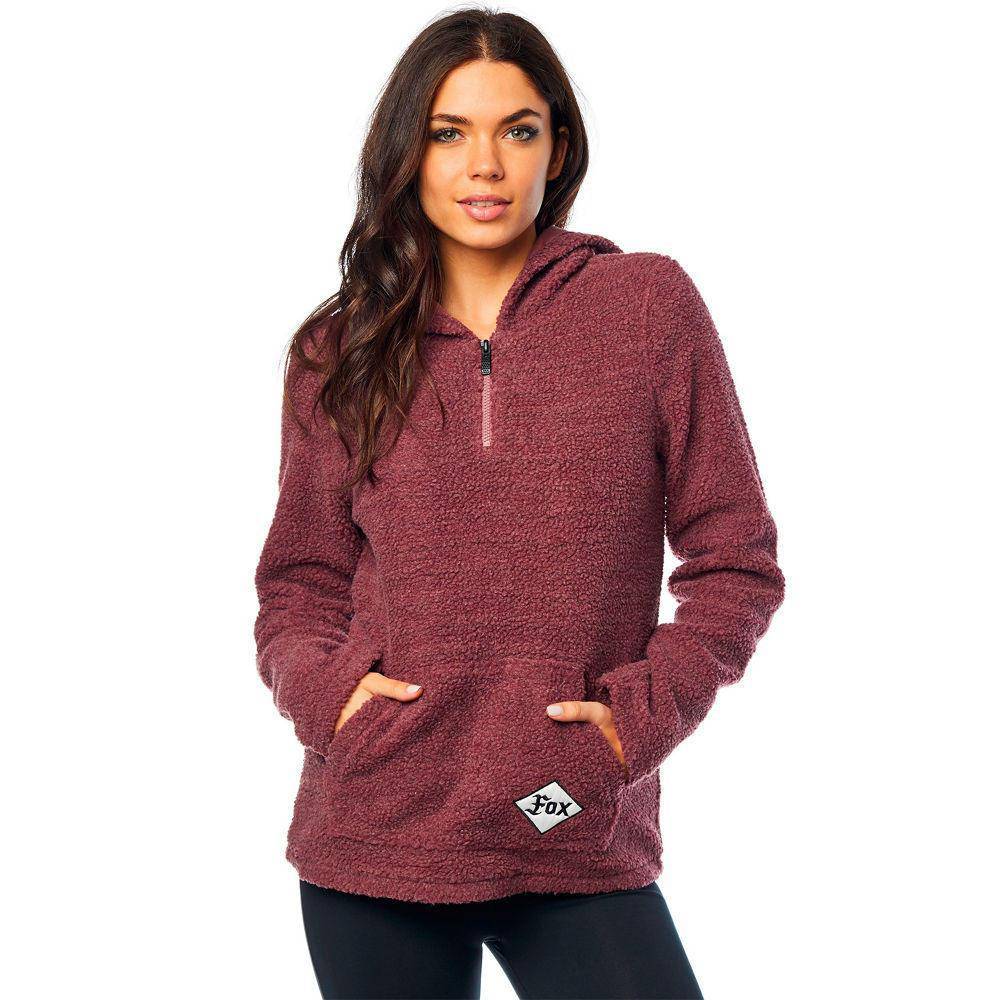 Poleron Lifestyle Mujer Road Raider Sherpa Rosado Fox Racing.