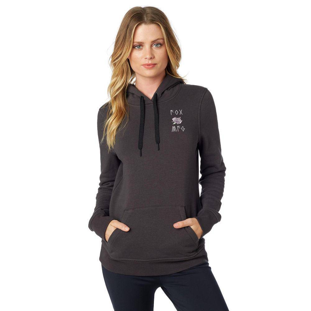 Poleron Lifestyle Mujer Rosey Negro Fox Racing.