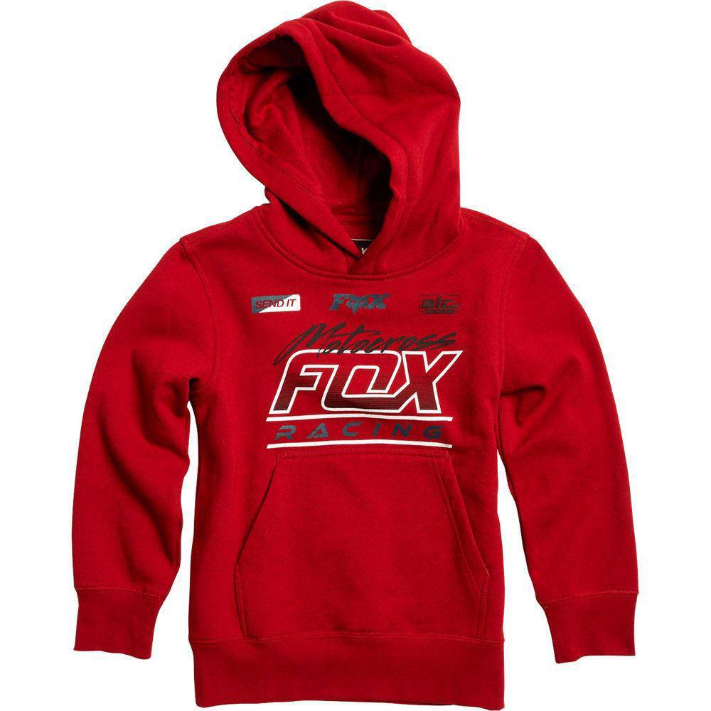 Poleron Lifestyle Niño Jetskee Rojo Fox Racing