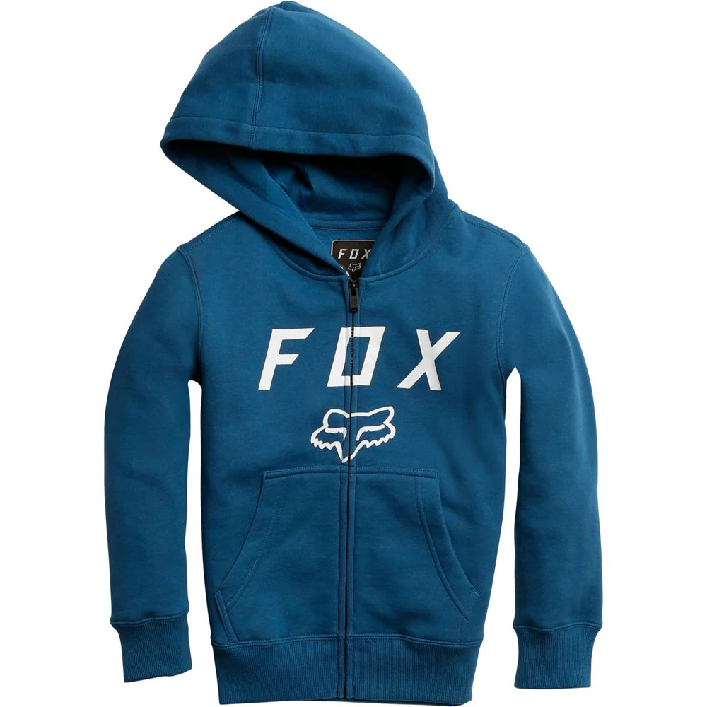Polerón Lifestyle Niño Legacy Moth Zip Azul Fox Racing