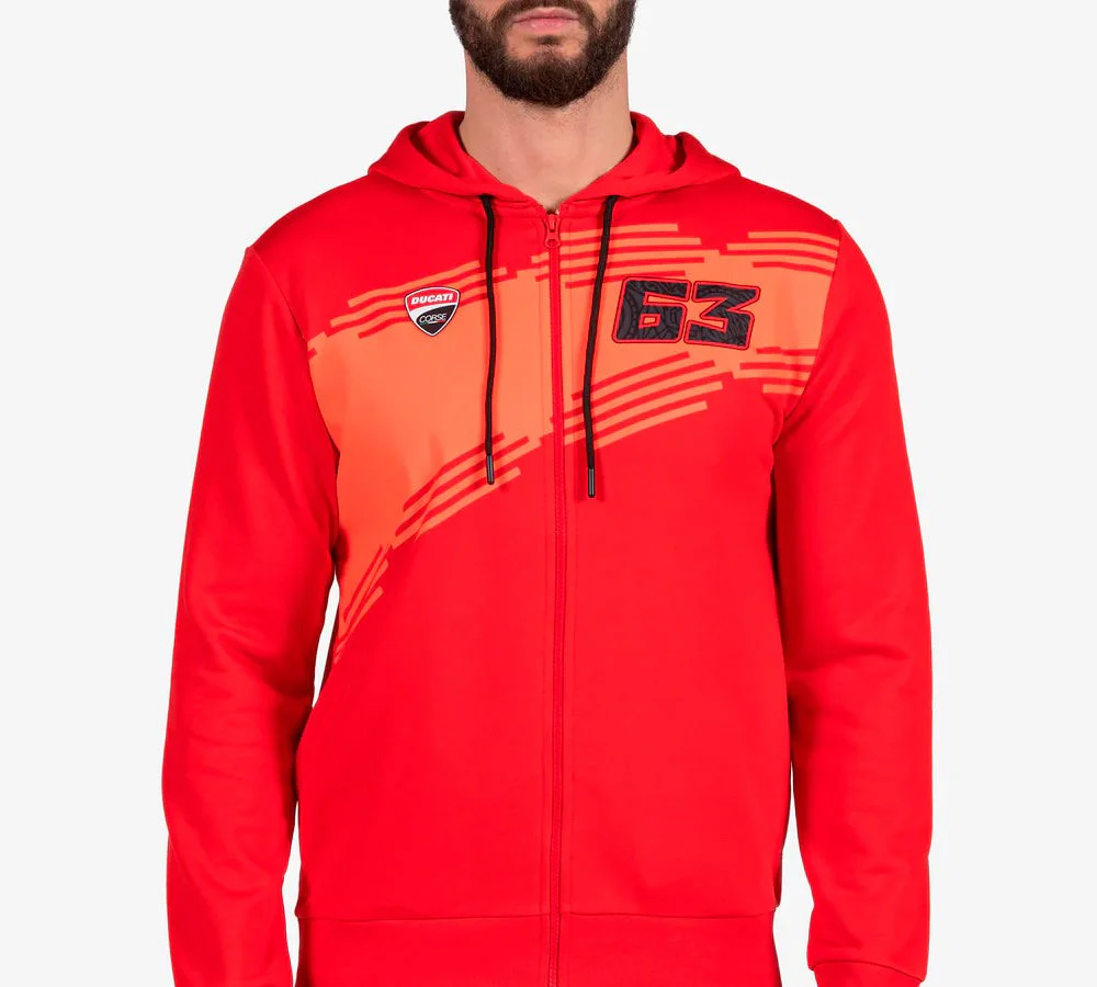 Poleron / Sudadera con capucha 63 Ducati Corse | VR46