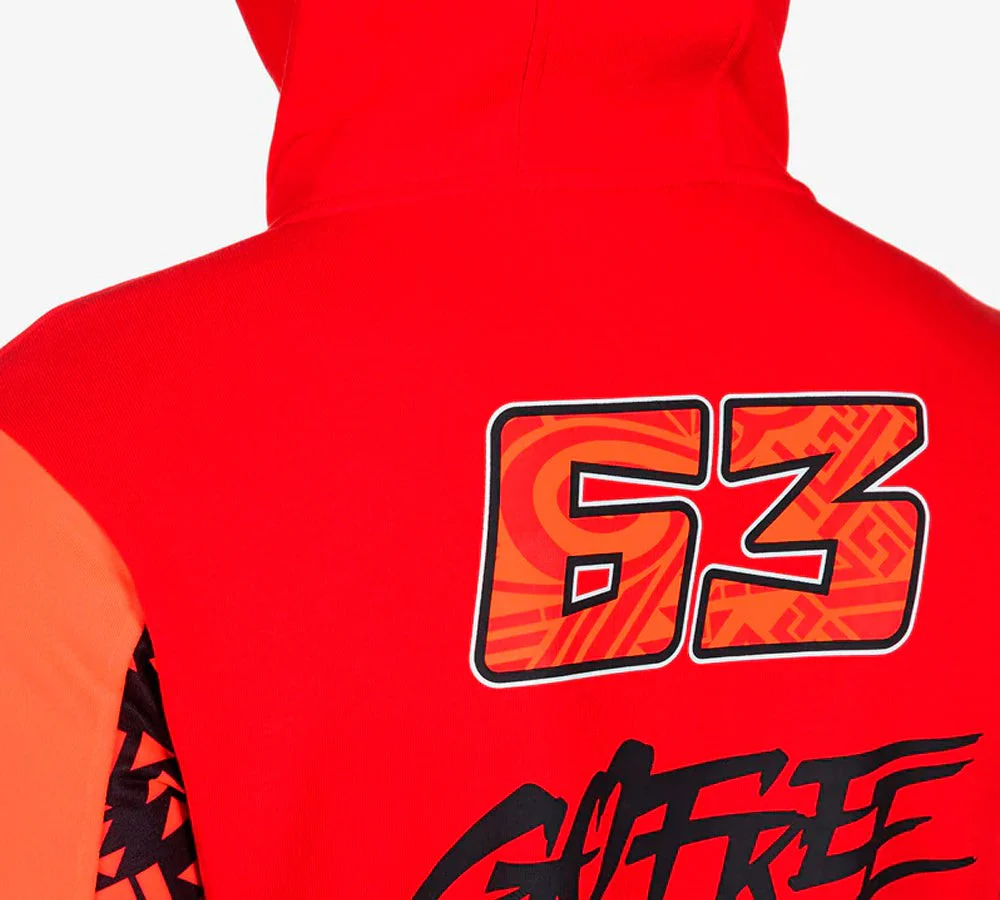 Poleron / Sudadera con capucha y cierre Ducati 63 Bagnaia | VR46 - Image 2
