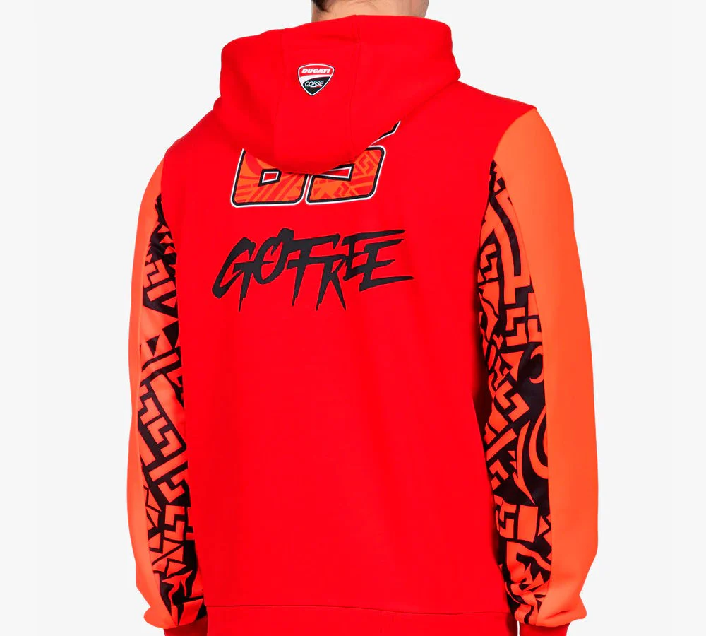 Poleron / Sudadera con capucha y cierre Ducati 63 Bagnaia | VR46 - Image 3