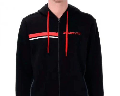 Polerón / Sudadera con cierre y capucha Ducati Corse Stripes | GP Racing