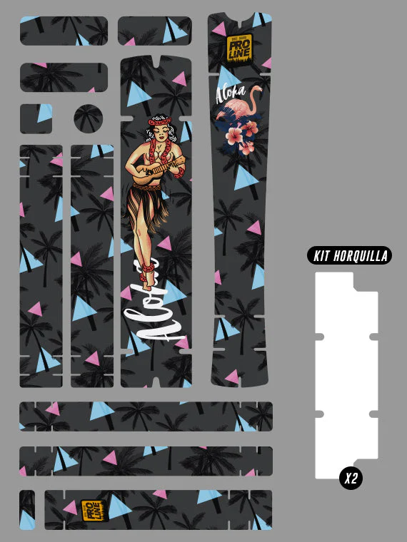 Proline Bike Guard Aloha Negro (Cuadro+Horquilla) - Image 2
