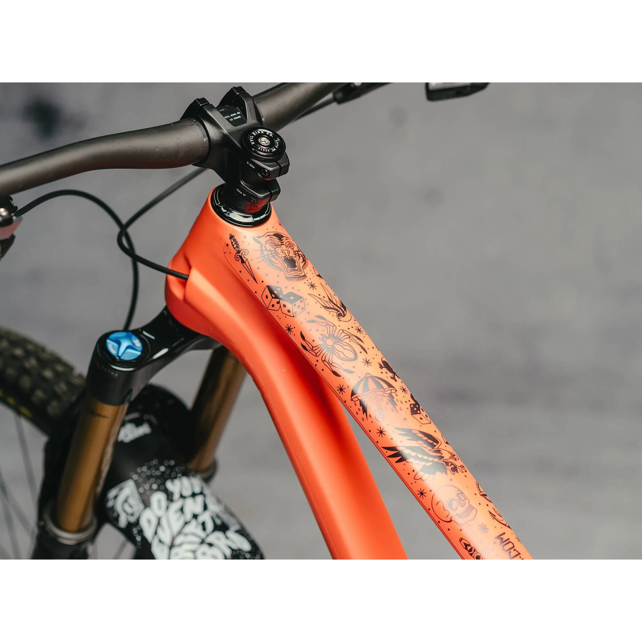 Protector Cuadro Bicicleta Pro Full Old School Tattoo Negro DyedBro