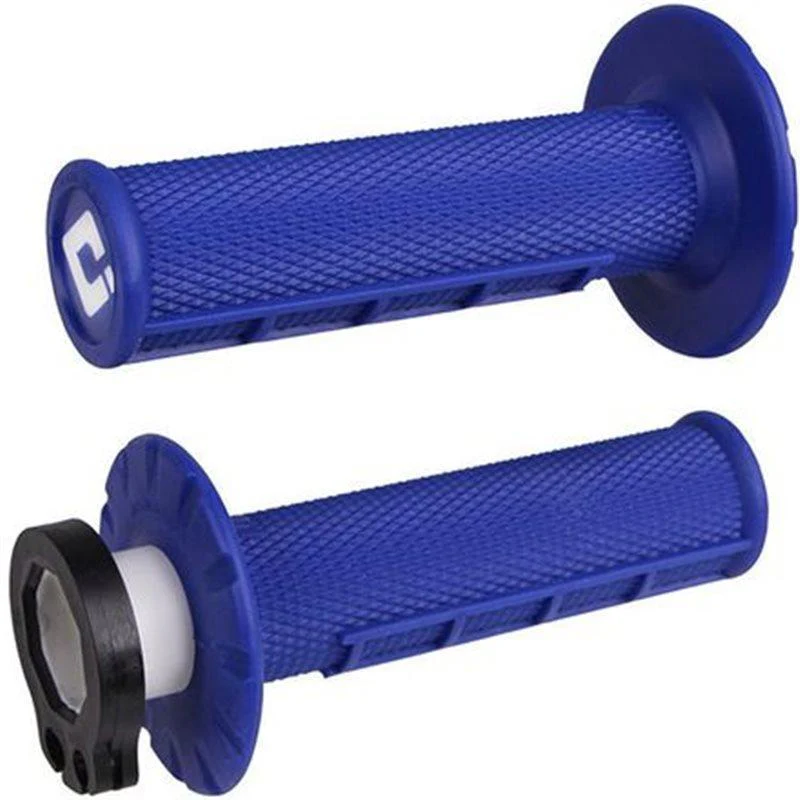 Puños V2 Half-Waffle Mx Lock-On Blue Odi Grips