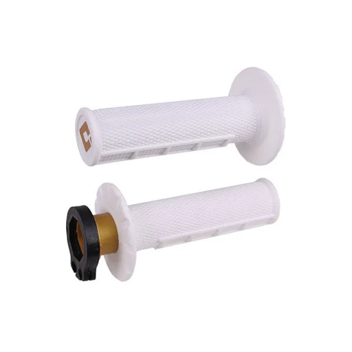 Puños V2 Half-Waffle Mx Lock-On White Pro Soft Odi Grips
