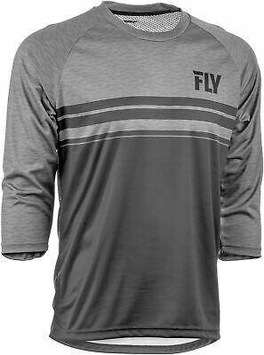 RIPA 3/4 SLEEVE JERSEY BLACK/HEATHER CHARCOAL GREY Fly Racing