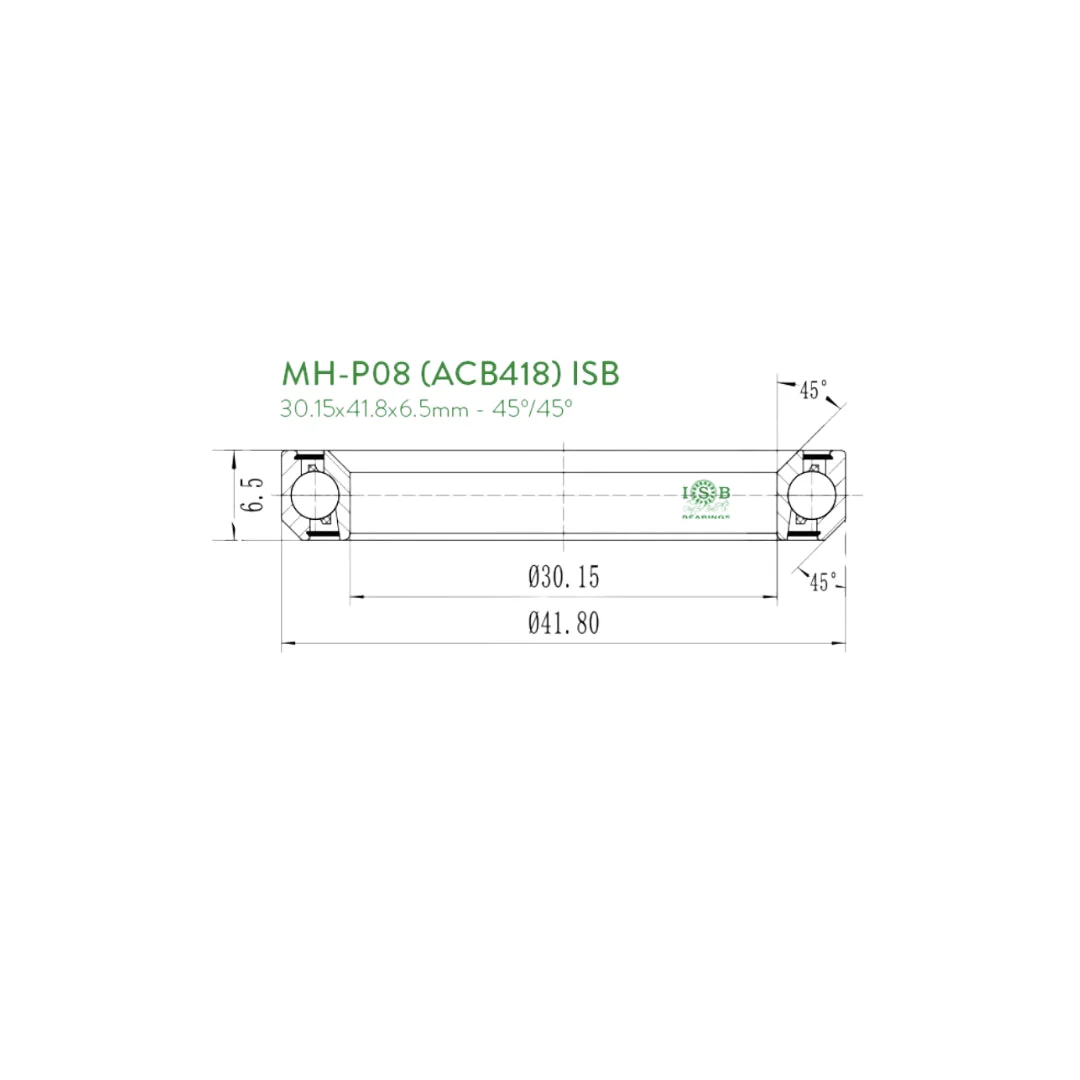 Rodamientos de acero HS2 MH-P08 2RS (30.15x41x7) ENDURANCE - Image 3