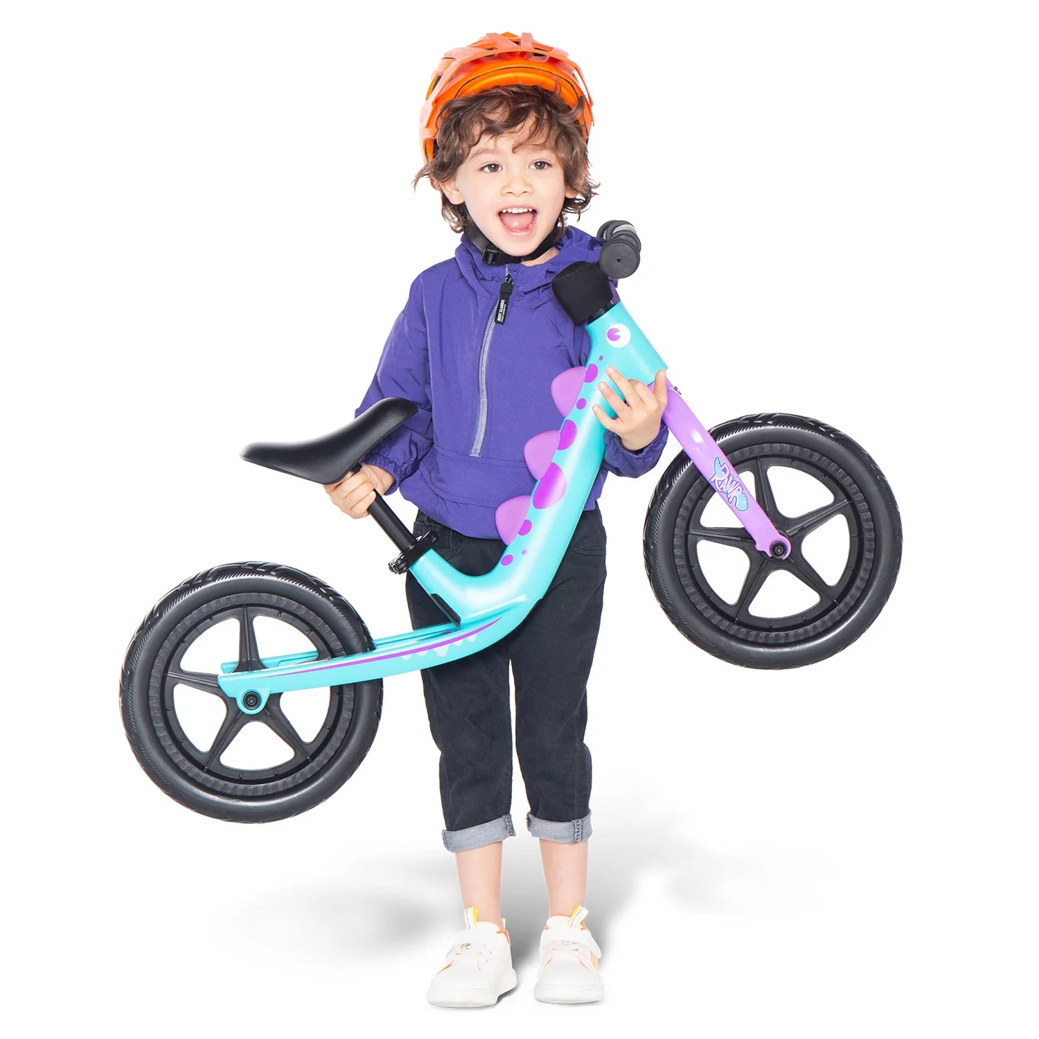Royal Baby Bicicleta Balance MG Dino Turqueza - Image 5