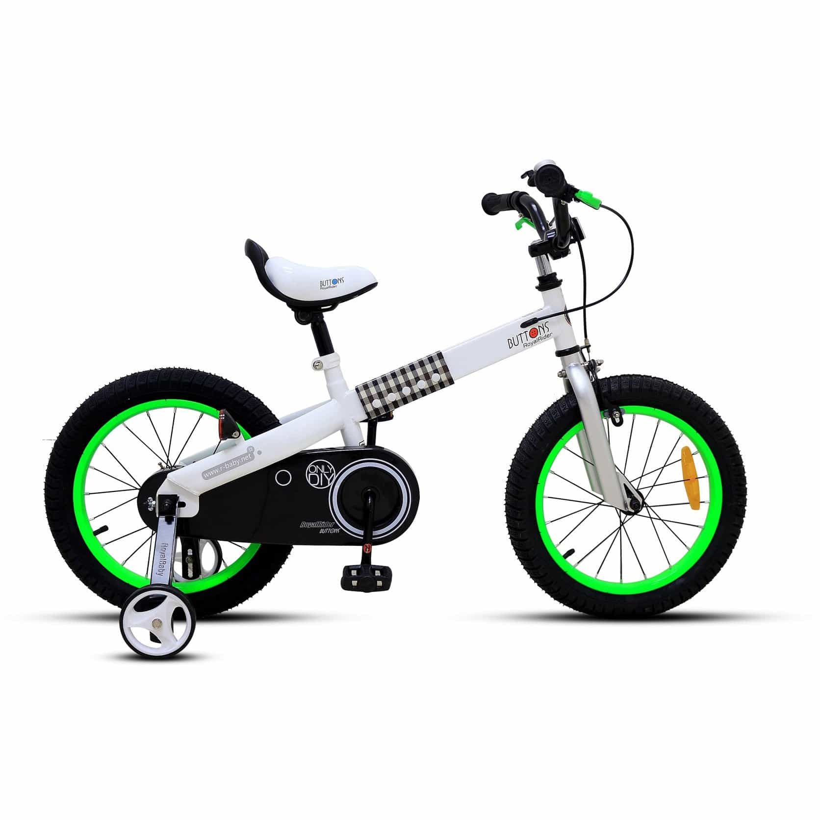 ROYAL BABY - BICICLETA NIÑO 16 MATT BUTTONS VERDE