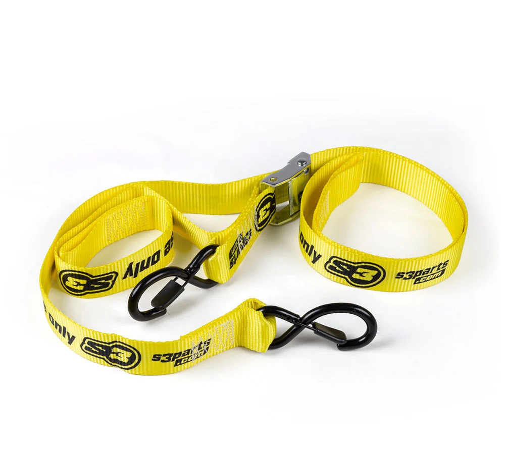 Set de amarras / tie-down 2mts hasta 500 kgs. | S3 Parts