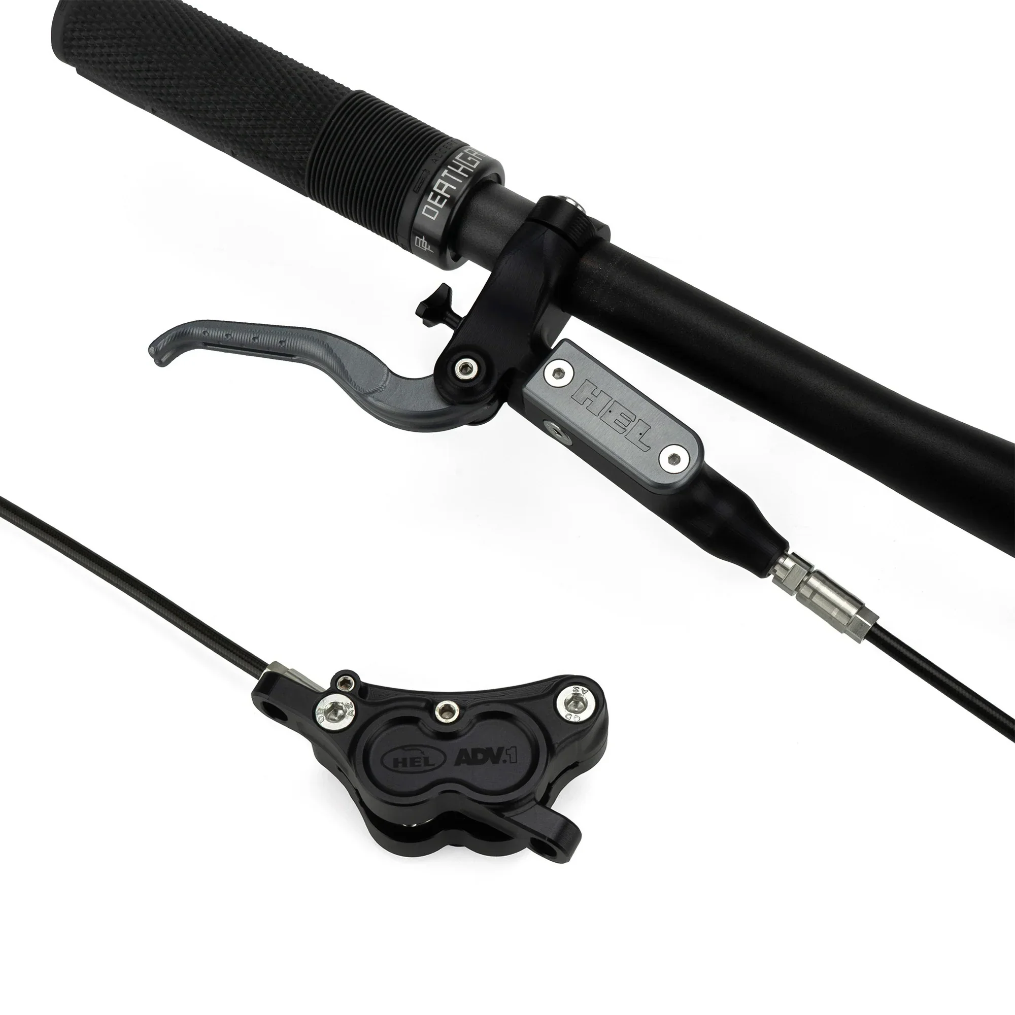 Set Frenos Hel Advocate Stealth Black & Vapour Grey