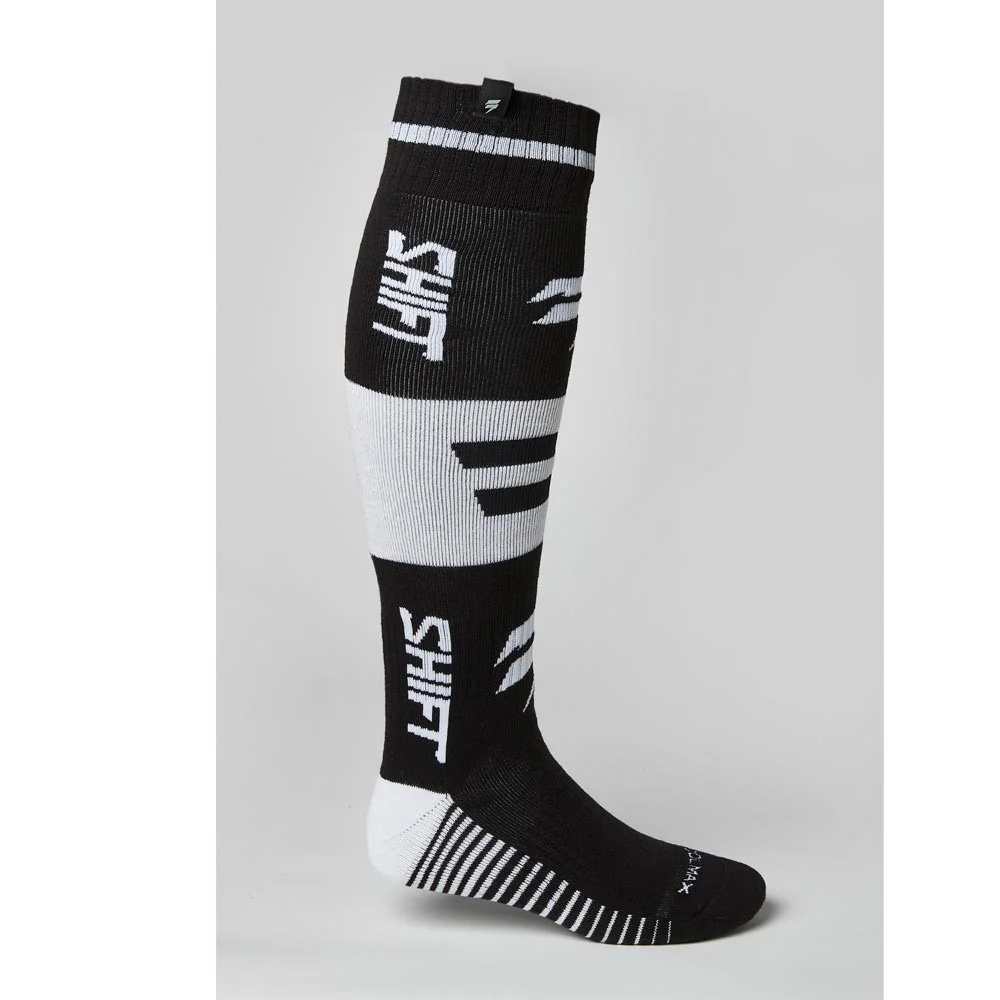 Shift Calcetines Moto Black Label Kinkg Negro/Blanco