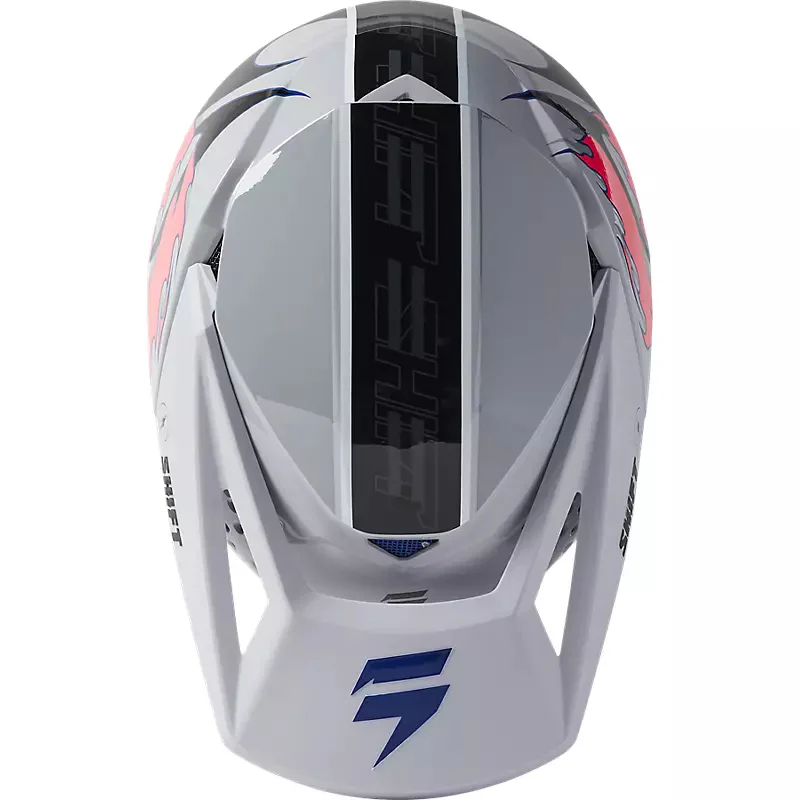 Shift Casco Moto White Label Burntable Gris/Negro - Image 3