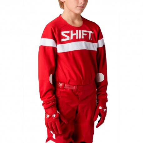 Shift Polera Moto Niño White Label Haut Rojo