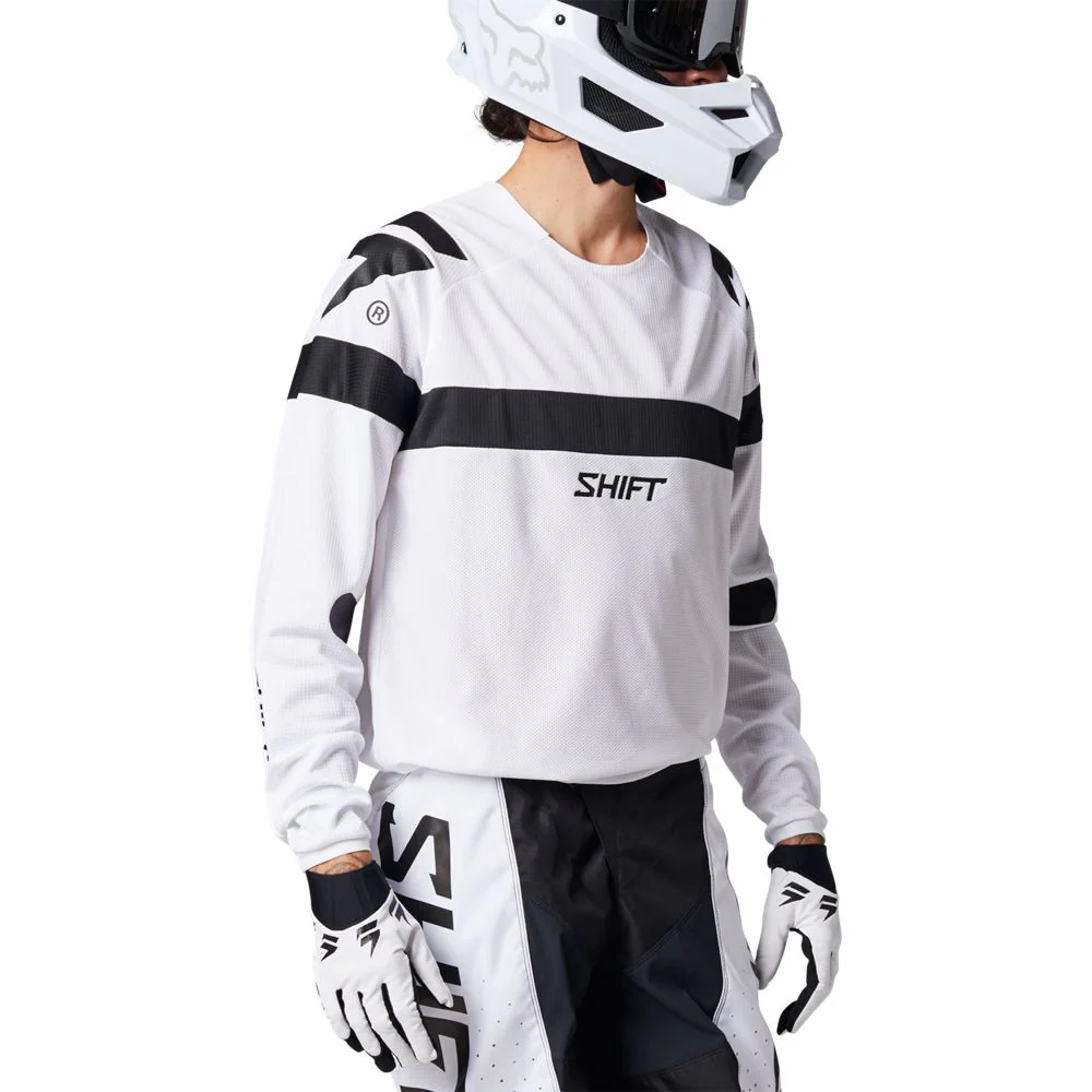 Shift Polera Moto Whit3 Label Void Blanco/Negro