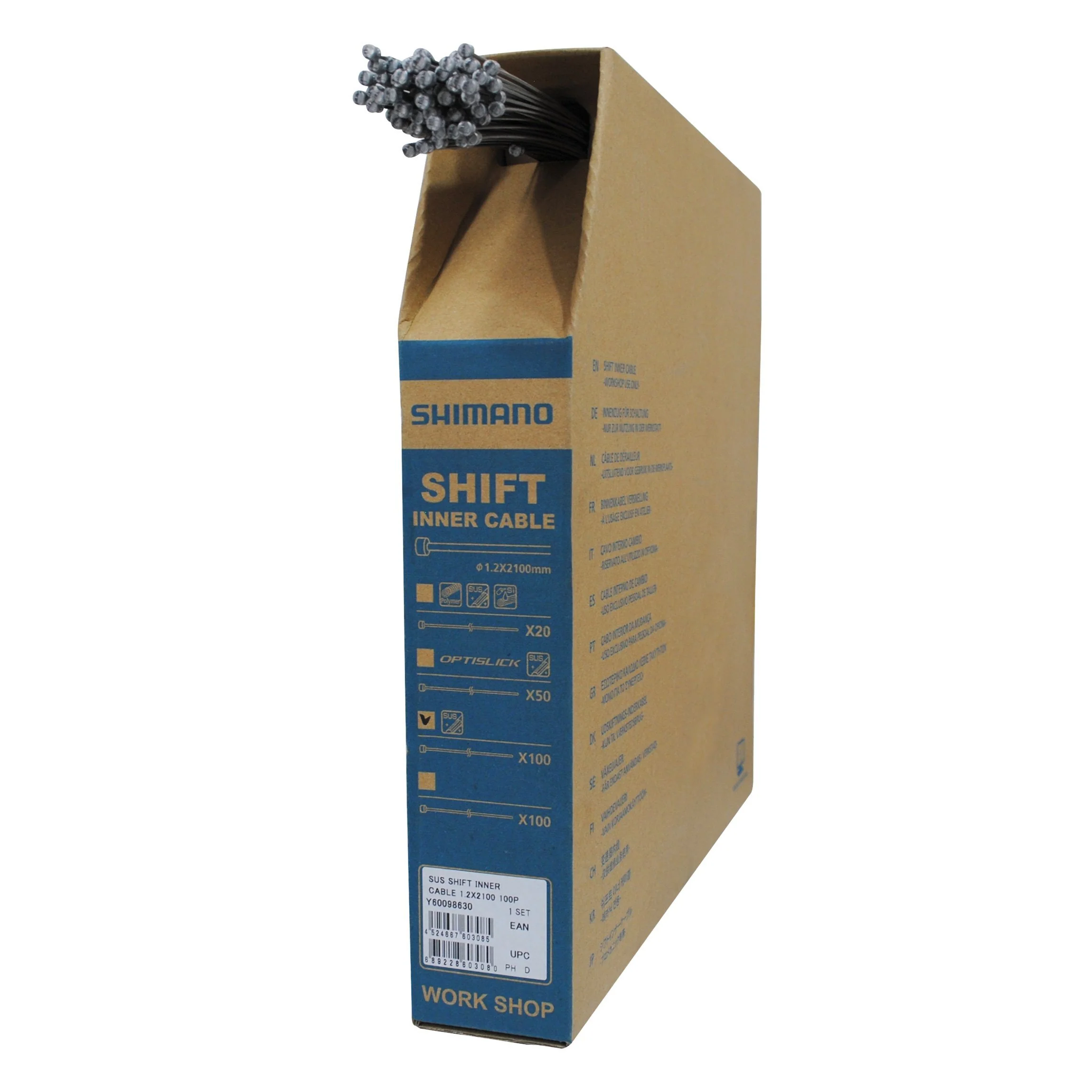 Shimano Cable Cambio Cable 1.2X2100mm 100Pcs