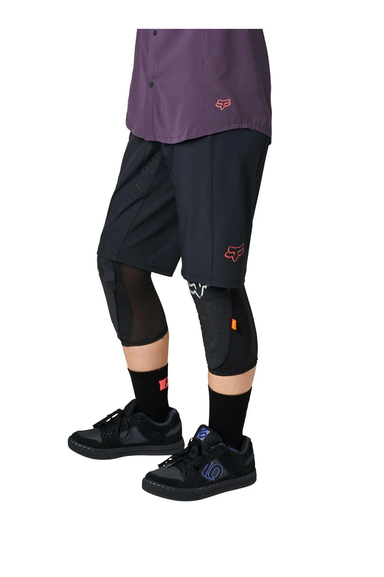 Short Bicicleta Mujer Flexair Lite Negro Fox Racing - Image 3