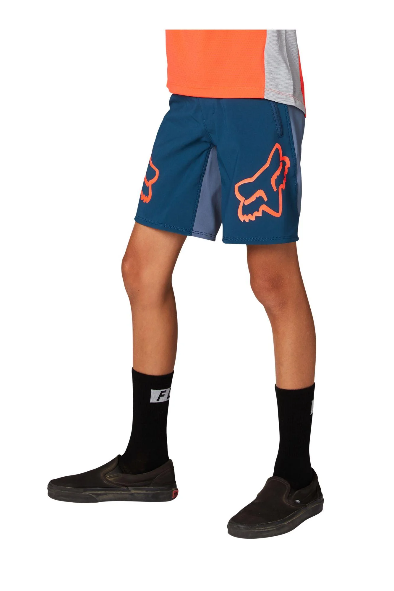Short Bicicleta Niño Defend S Azul Fox Racing - Image 3