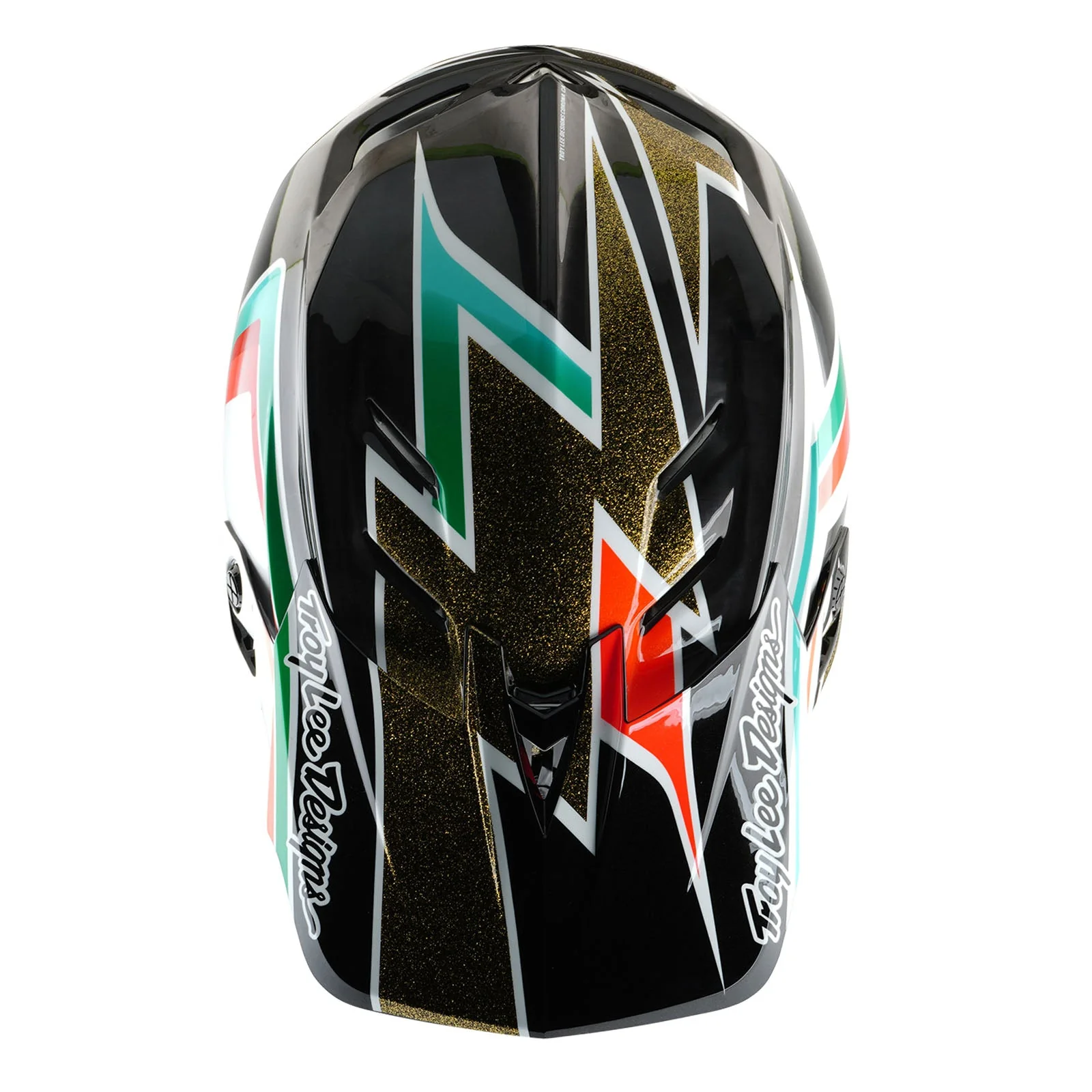 Troy Lee Designs Casco De Bicicleta D4 Carbon Frames Negro/Gold - Image 8