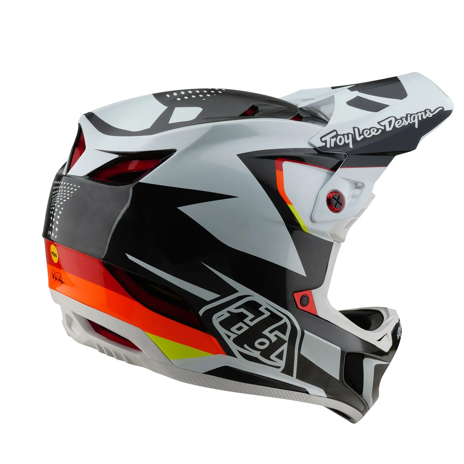 Troy Lee Designs Casco De Bicicleta D4 Carbon Optic Negro - Image 4