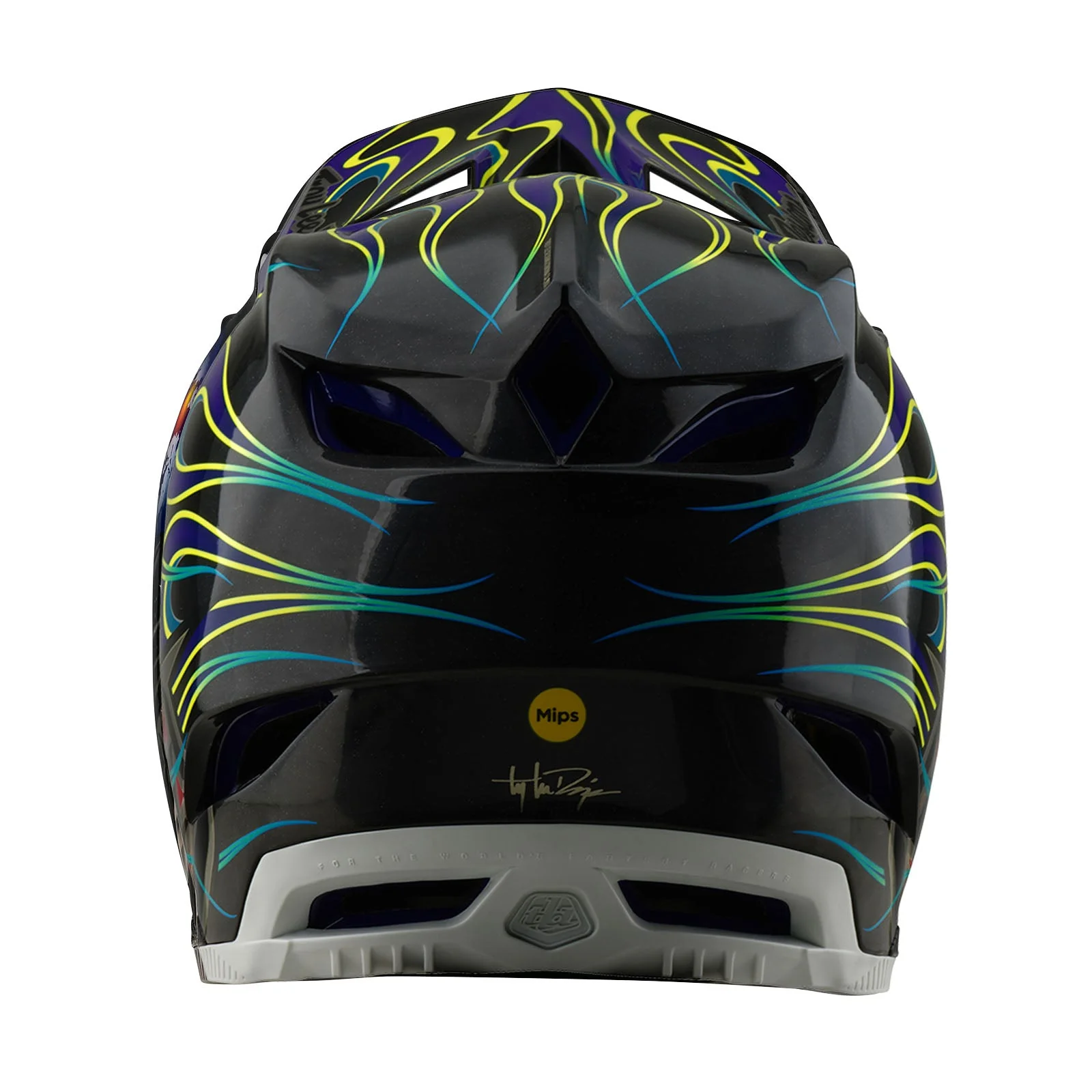 Troy Lee Designs Casco De Bicicleta D4 Carbon Torched Negro/Morado - Image 3