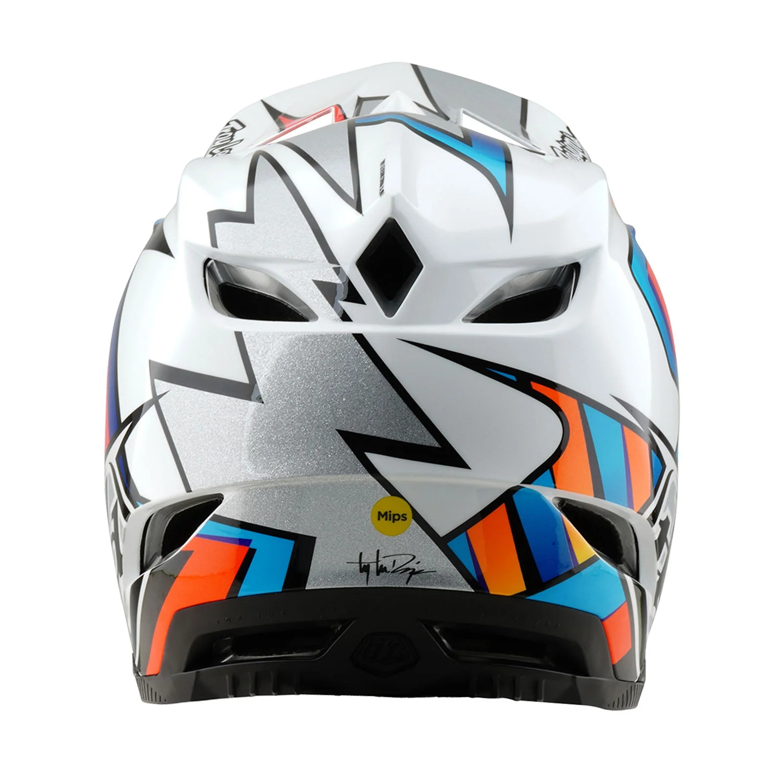 Troy Lee Designs Casco De Bicicleta D4 Composite Frames Blanco/Gris - Image 3