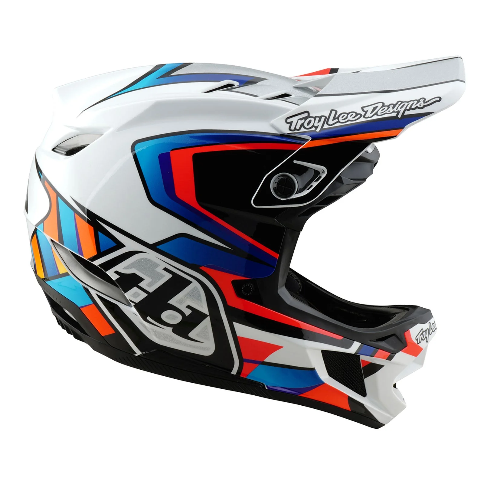 Troy Lee Designs Casco De Bicicleta D4 Composite Frames Blanco/Gris - Image 5