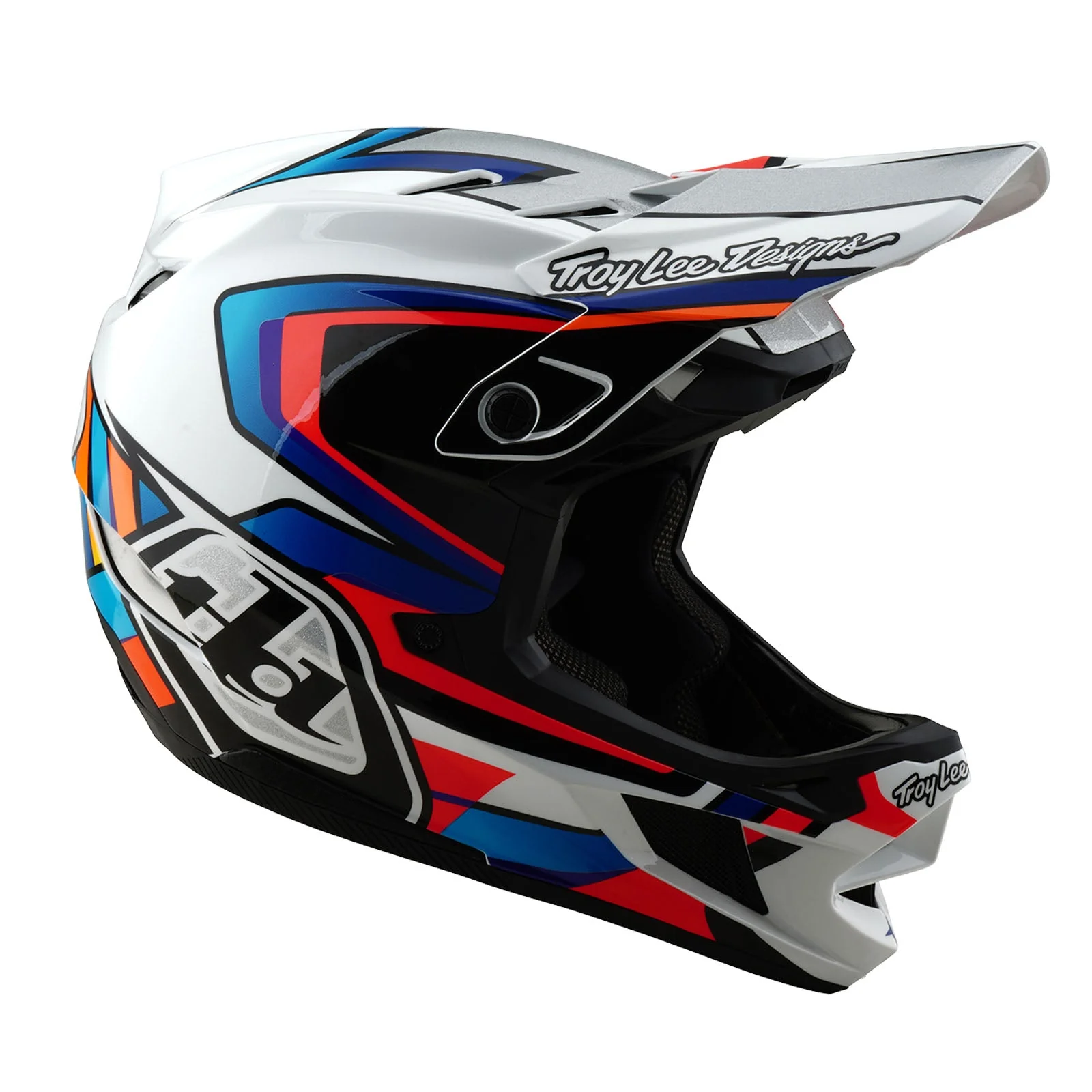 Troy Lee Designs Casco De Bicicleta D4 Composite Frames Blanco/Gris - Image 6