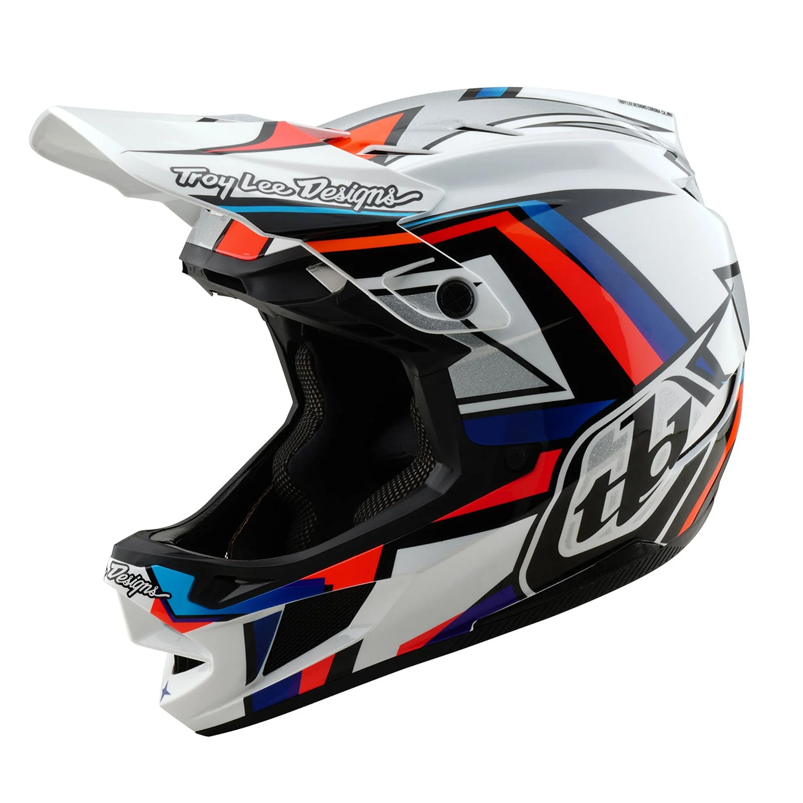Troy Lee Designs Casco De Bicicleta D4 Composite Frames Blanco/Gris - Image 7