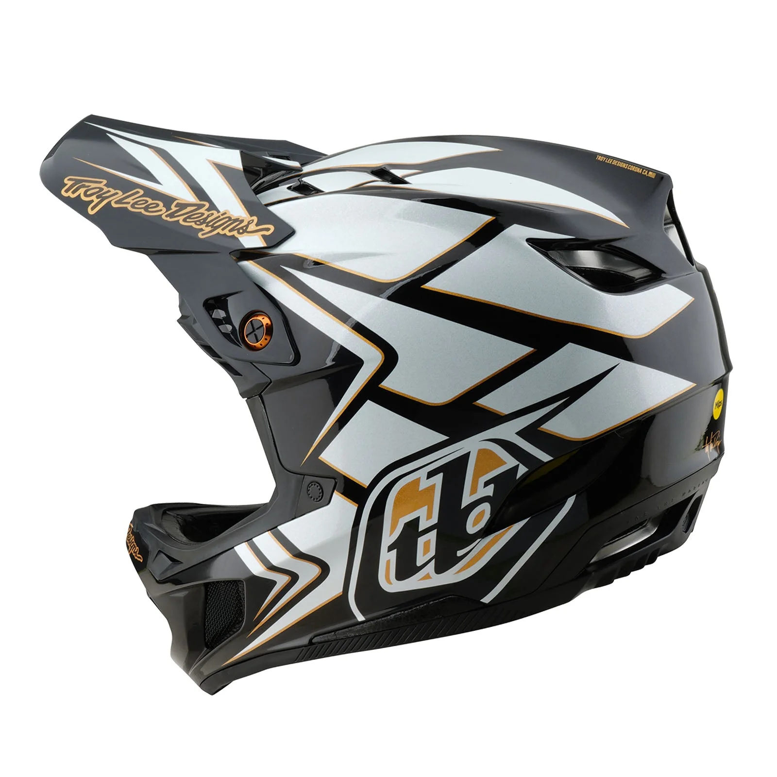 Troy Lee Designs Casco De Bicicleta D4 Composite Ghostwing Blanco - Image 2