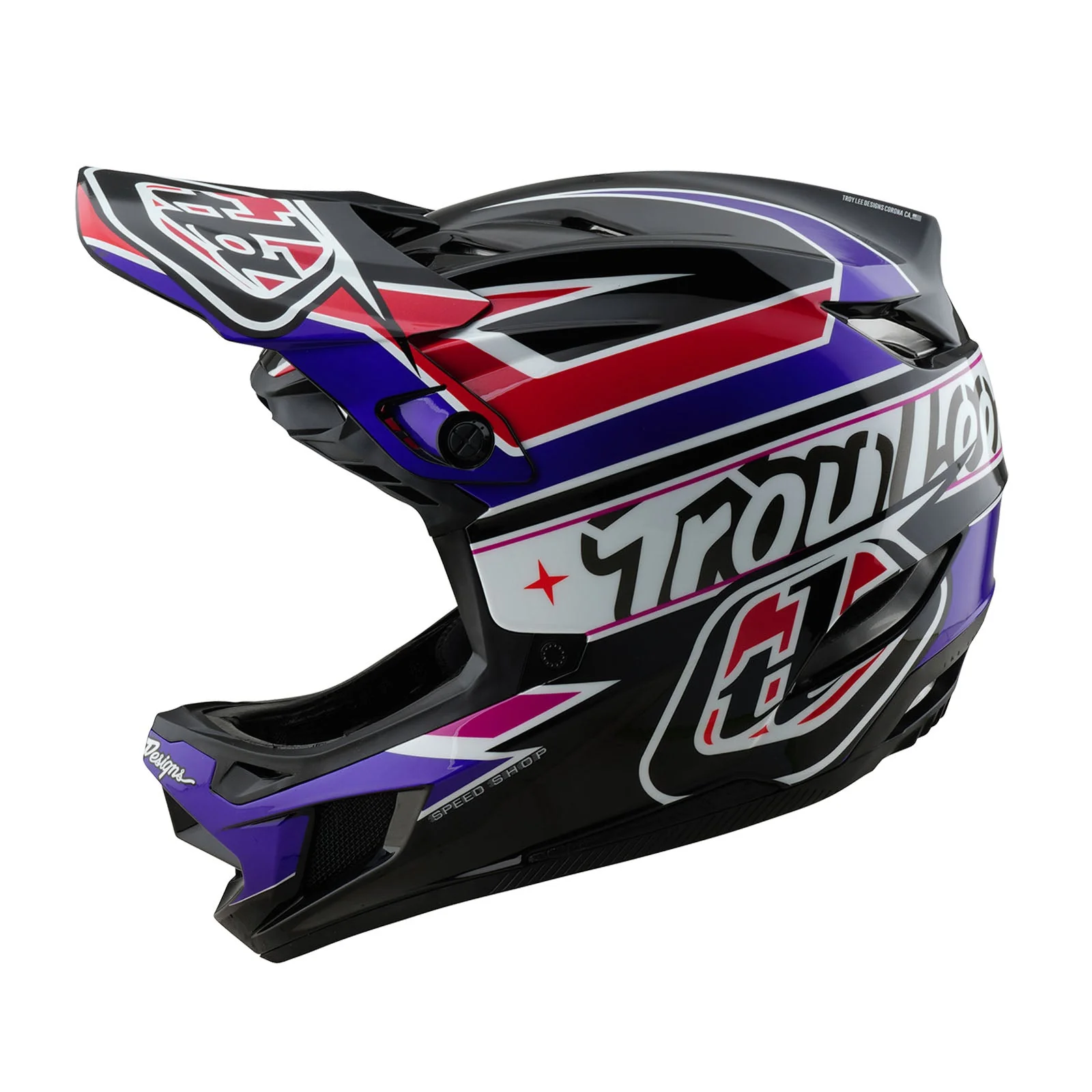 Troy Lee Designs Casco De Bicicleta D4 Polyacrylite Linear Black