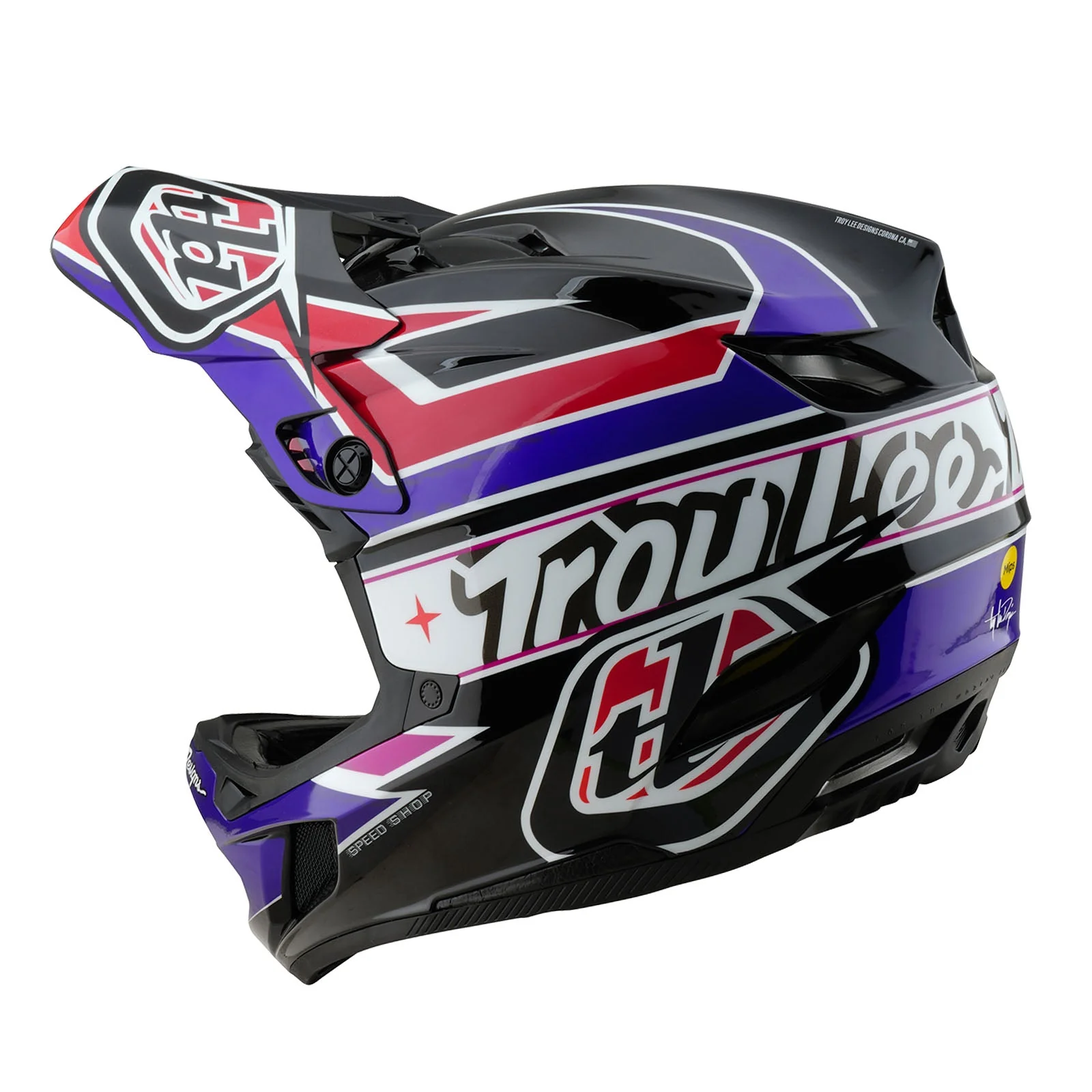 Troy Lee Designs Casco De Bicicleta D4 Polyacrylite Linear Black - Image 2