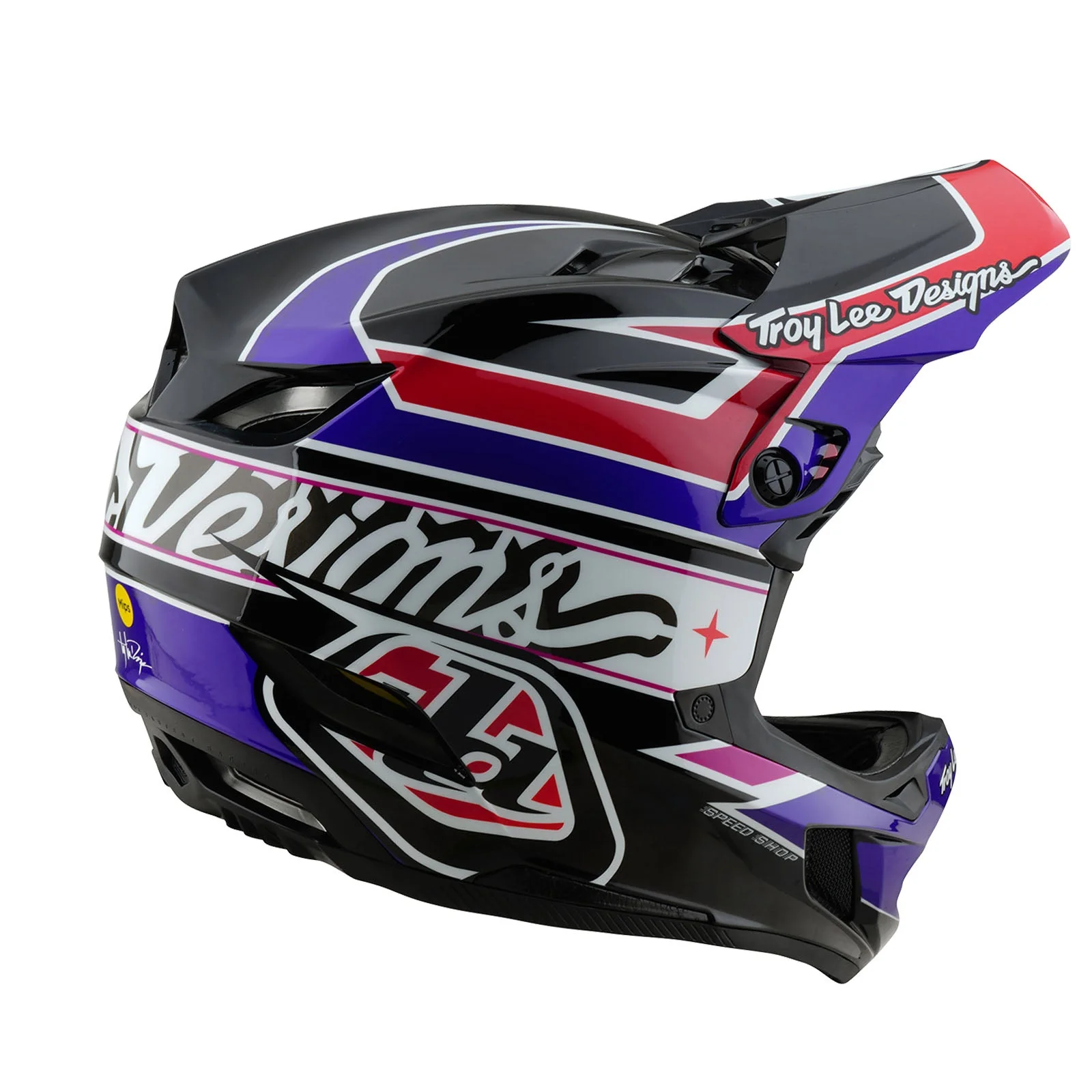 Troy Lee Designs Casco De Bicicleta D4 Polyacrylite Linear Black - Image 4