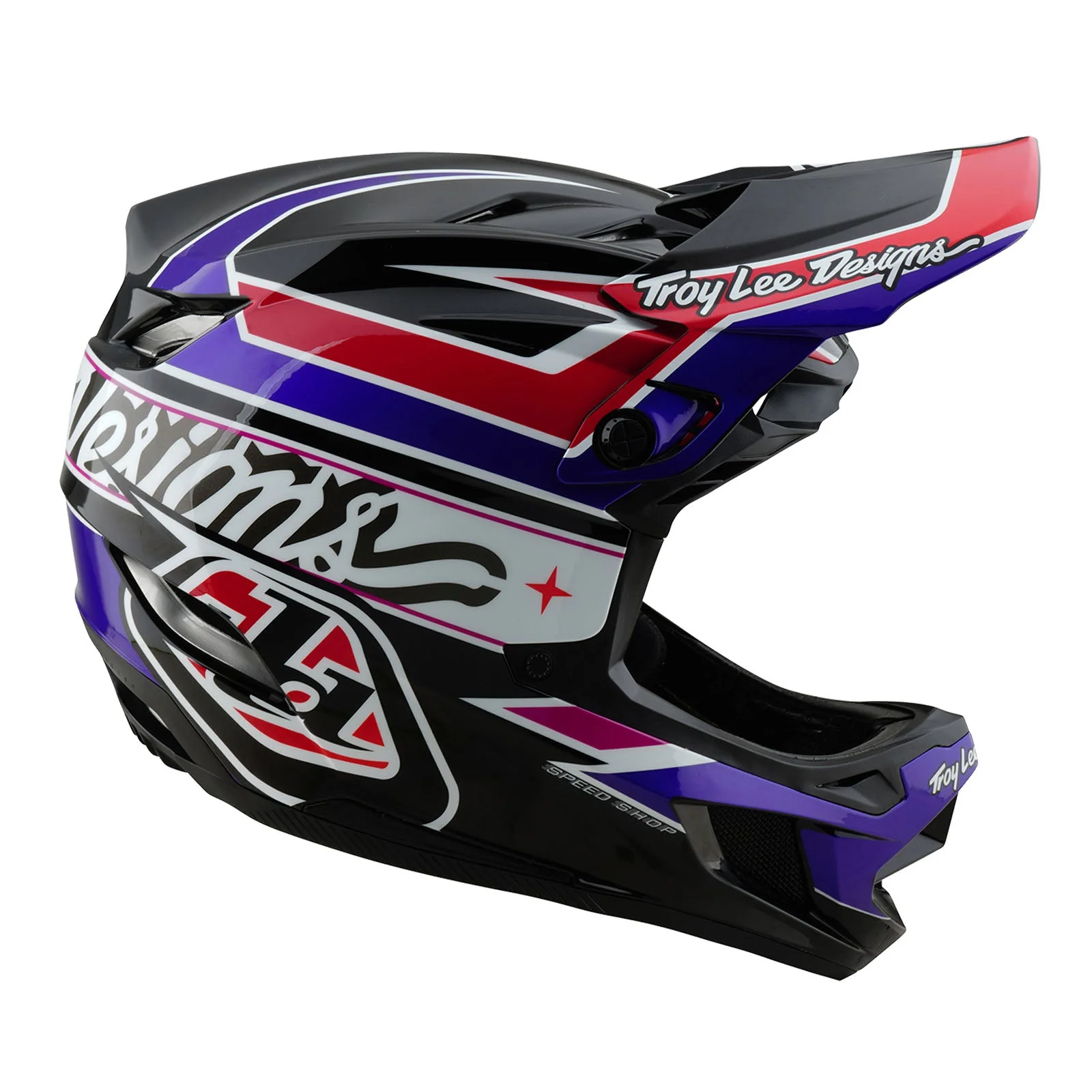 Troy Lee Designs Casco De Bicicleta D4 Polyacrylite Linear Black - Image 5