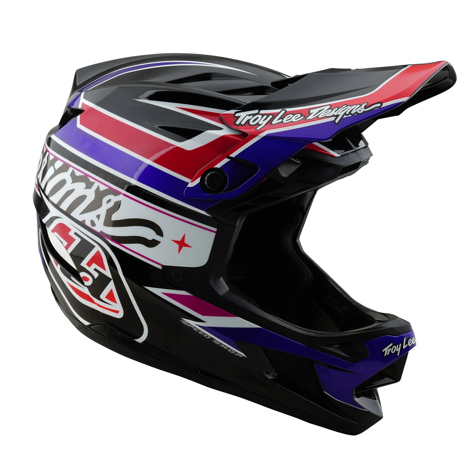 Troy Lee Designs Casco De Bicicleta D4 Polyacrylite Linear Black - Image 6