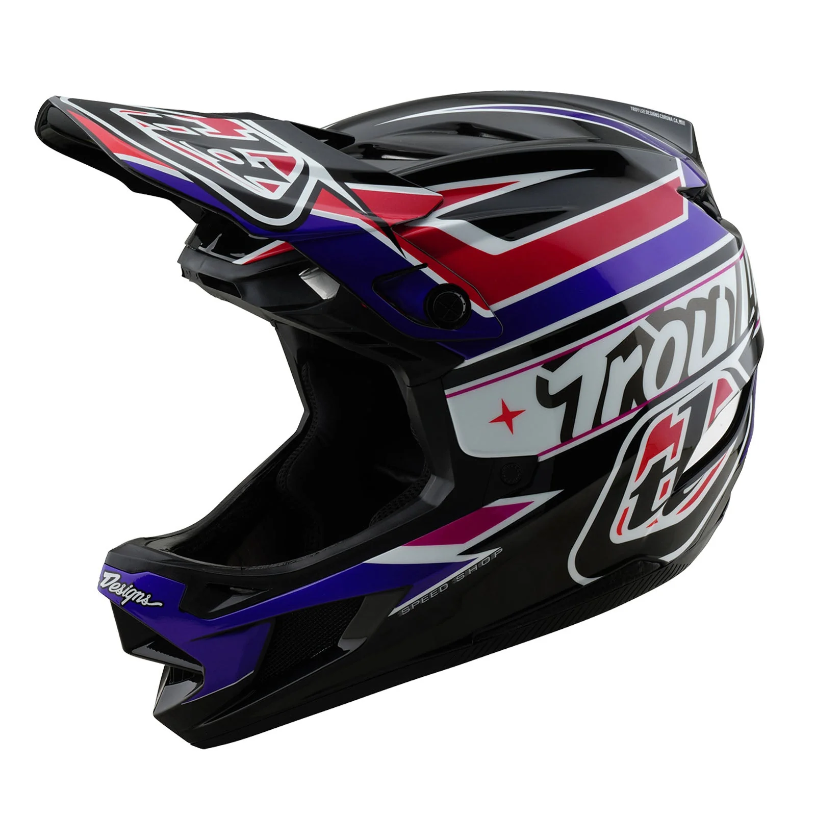 Troy Lee Designs Casco De Bicicleta D4 Polyacrylite Linear Black - Image 7