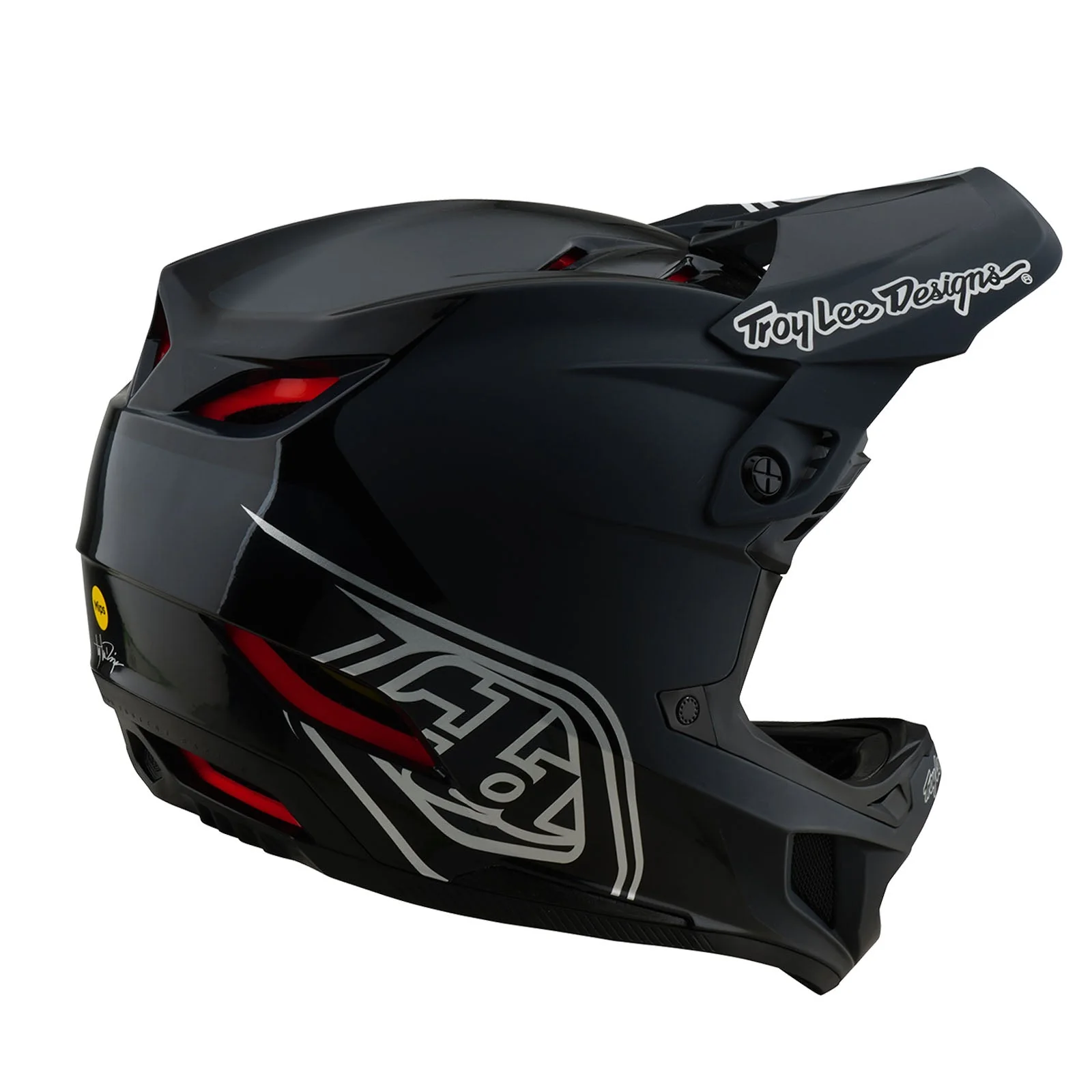 Troy Lee Designs Casco De Bicicleta D4 Polyacrylite Shadow Black - Image 4