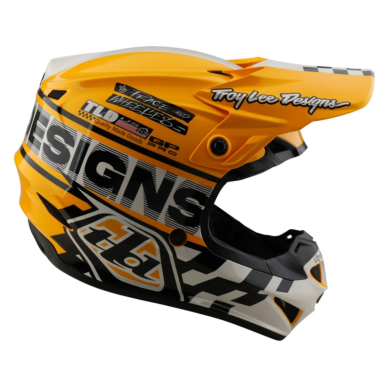 Troy Lee Designs Casco De Moto GP Pro Fifty-50 White / Gold - Image 5