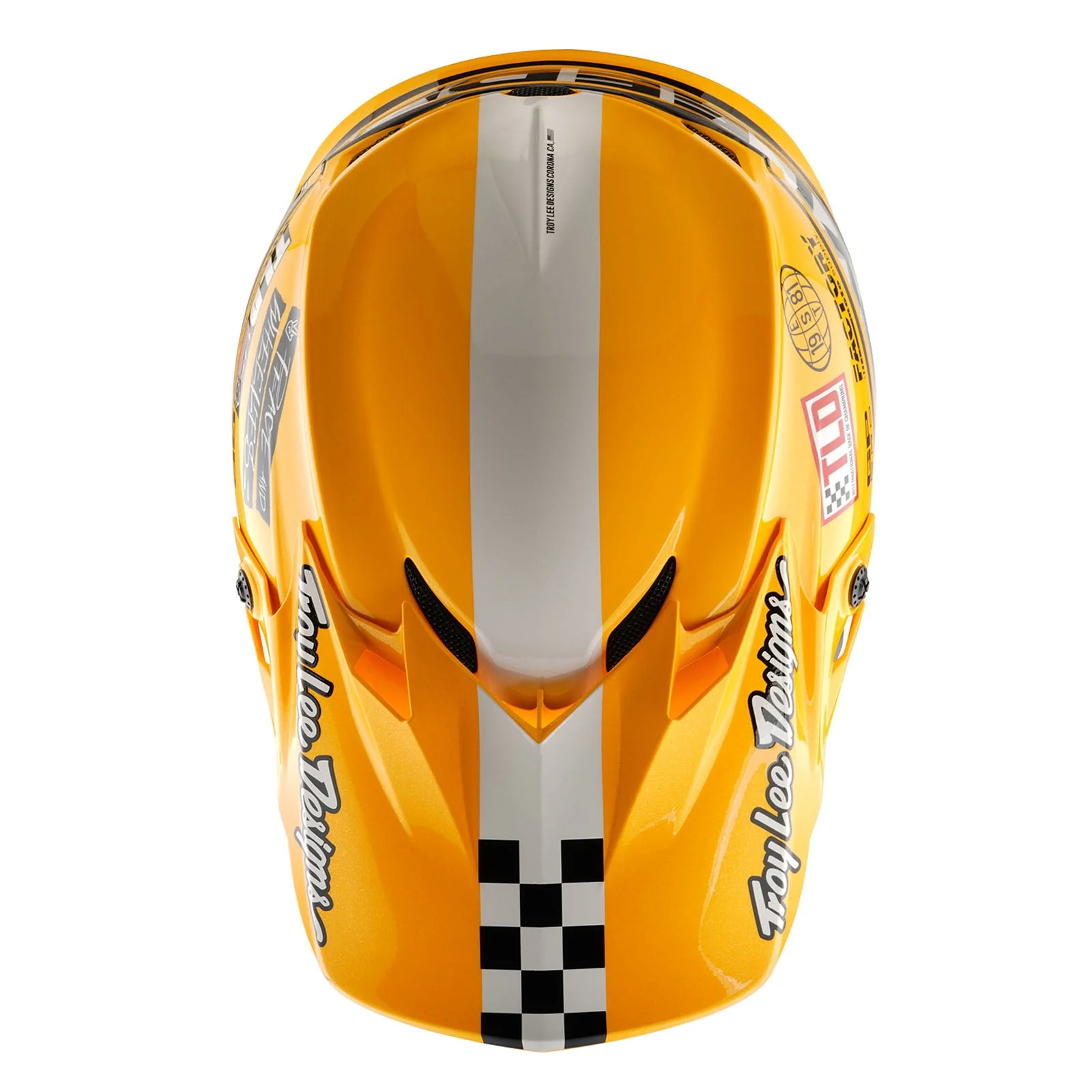 Troy Lee Designs Casco De Moto GP Pro Fifty-50 White / Gold - Image 8