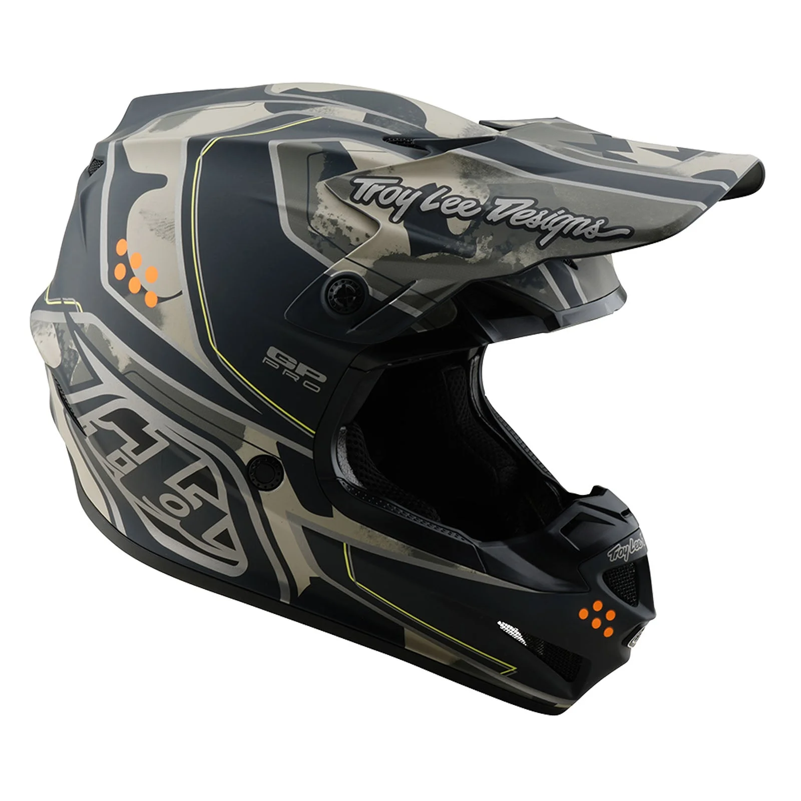 Troy Lee Designs Casco De Moto GP Pro Trooper Negro / Caper - Image 6