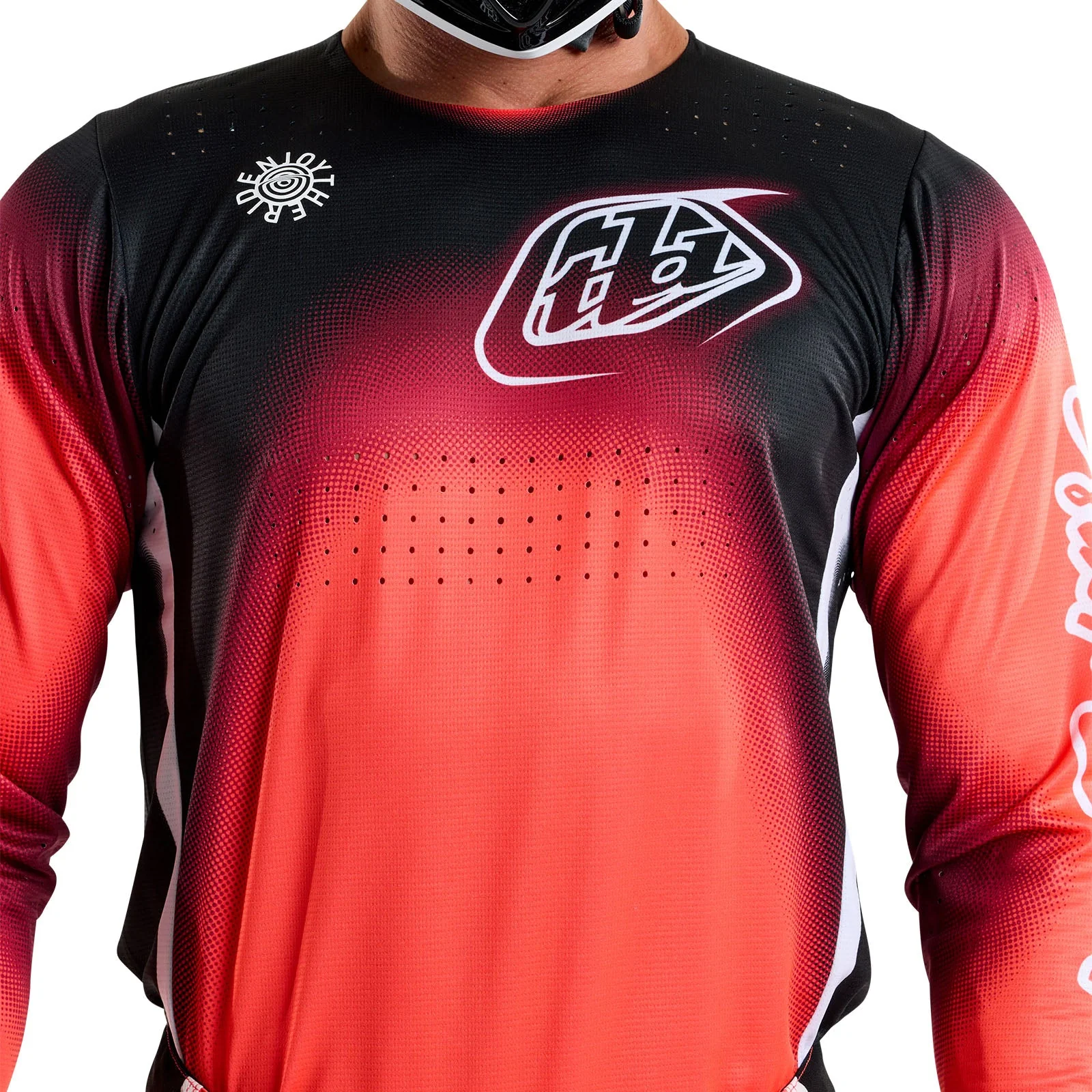 Troy Lee Designs Polera de Moto SE Pro Array Infra Roja / Negra - Image 15