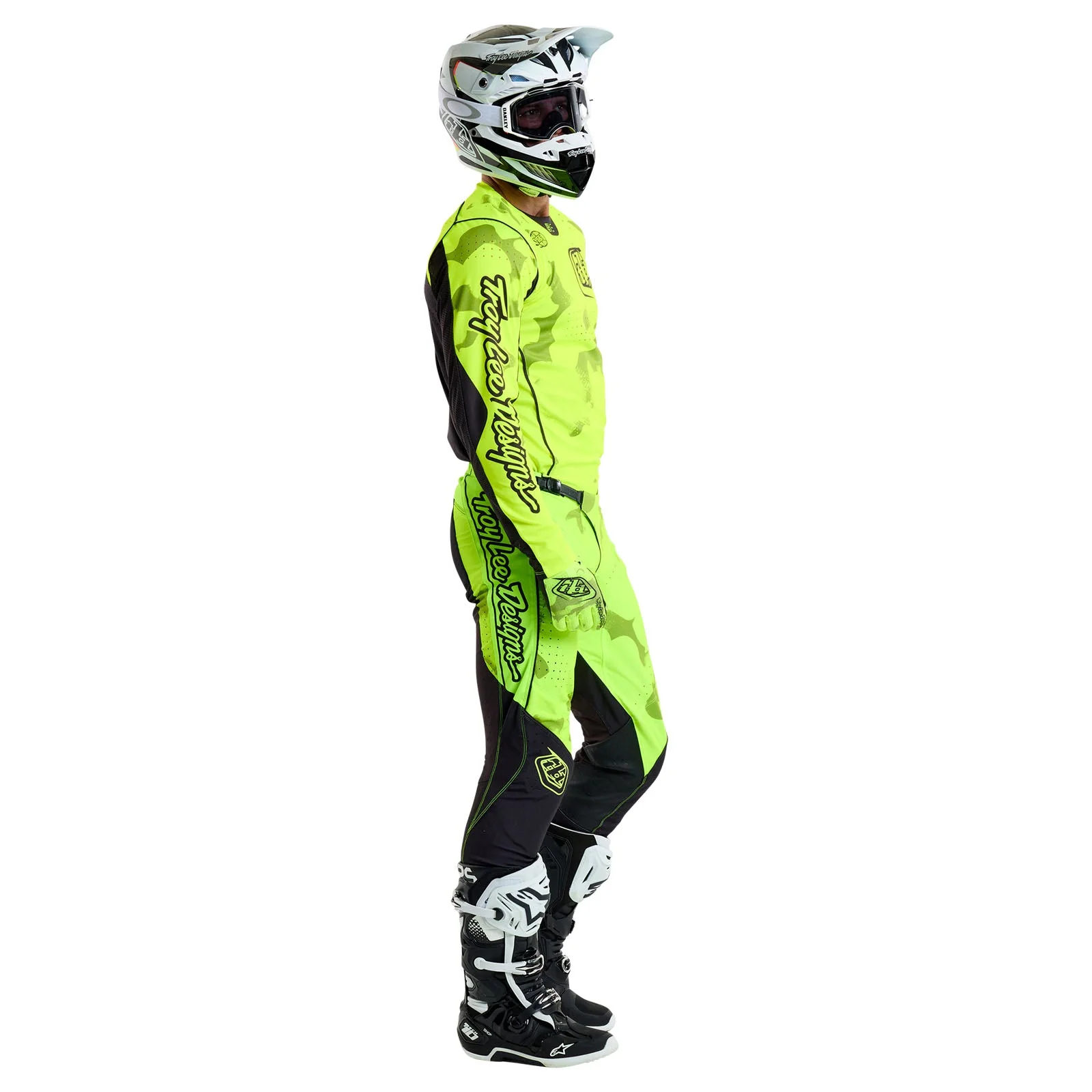 Troy Lee Designs Pantalones SE Pro Blotted Flo Amarillo - Image 13
