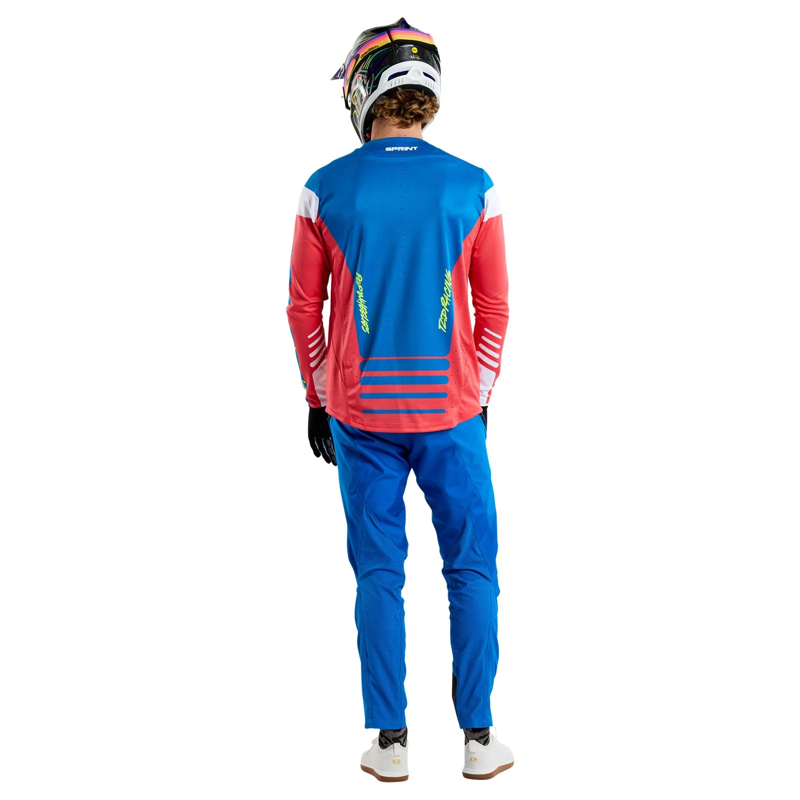Troy Lee Designs Polera de Bicicleta Fifty-50 Fiery Roja - Image 11